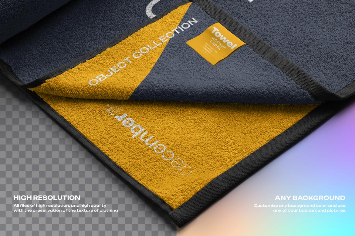 6 Mockup of a Large Bath v2 / Beach Towel