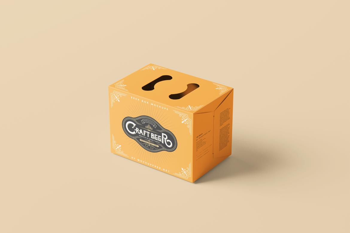Beer Bottle Box / Carrying Case Mockups