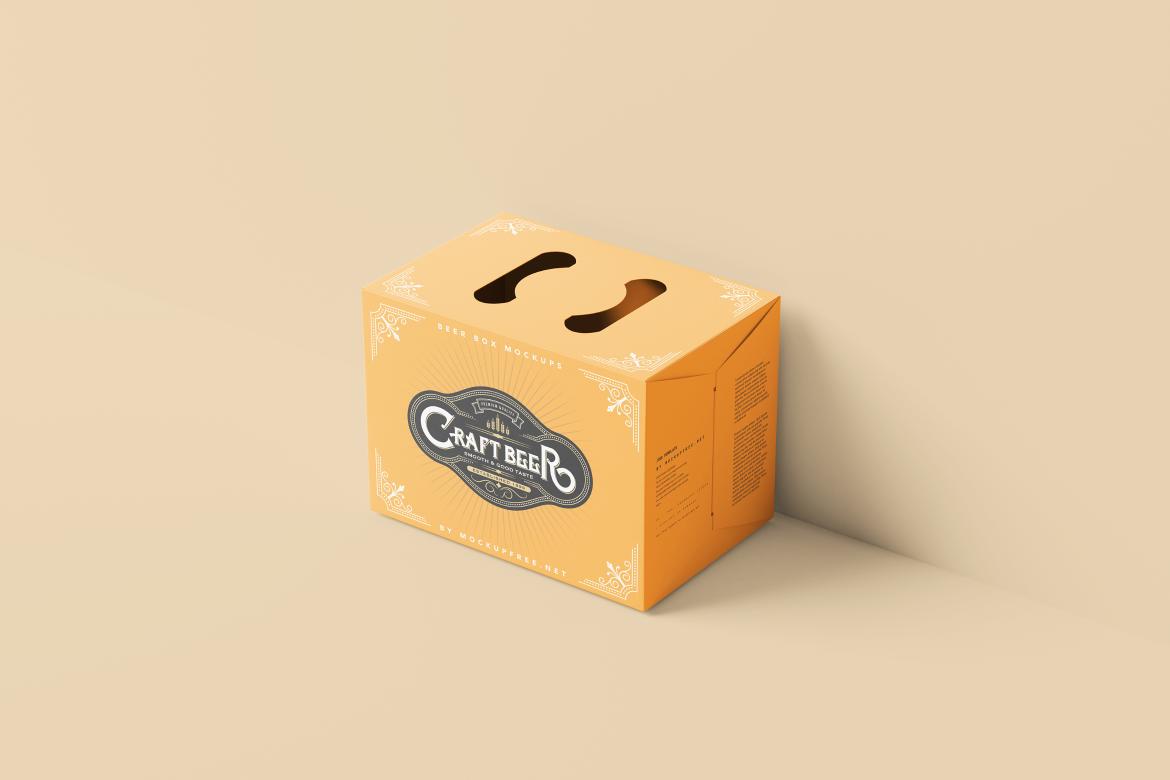 Beer Bottle Box / Carrying Case Mockups