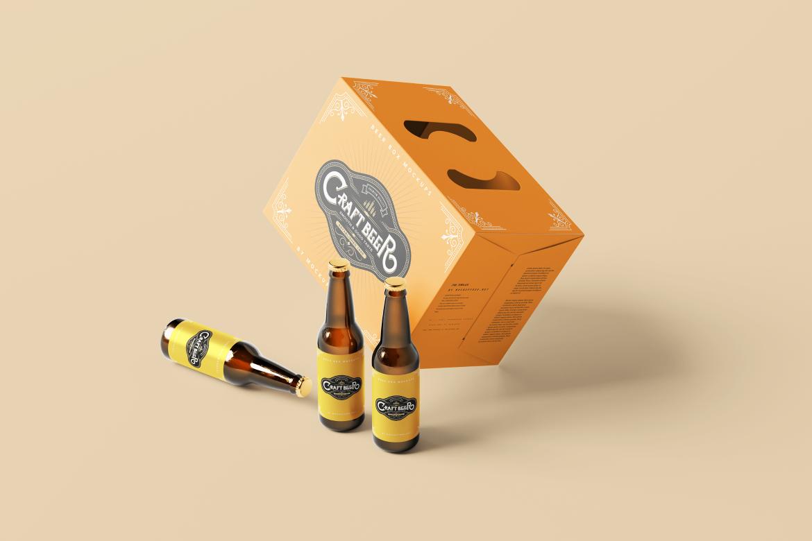 Beer Bottle Box / Carrying Case Mockups