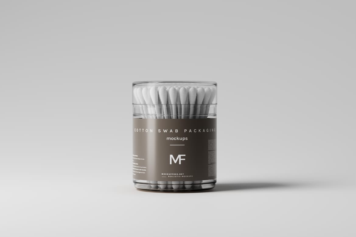Cotton Swab Packaging Mockups