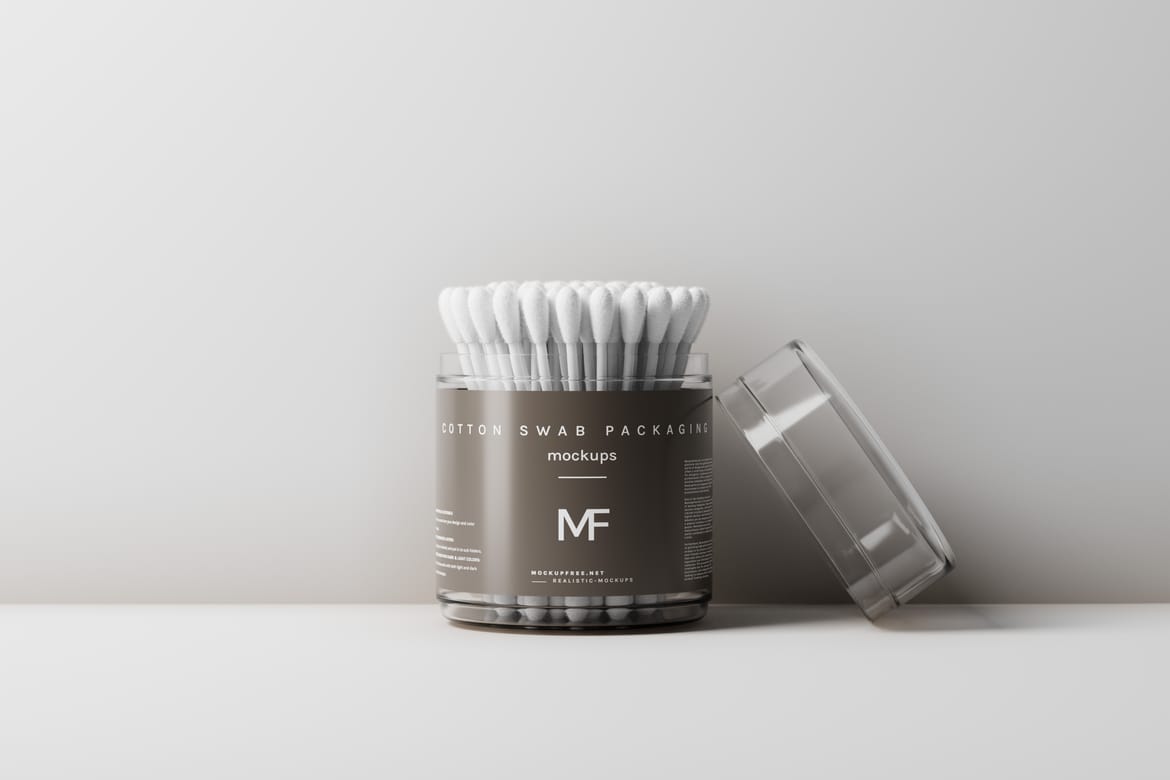 Cotton Swab Packaging Mockups