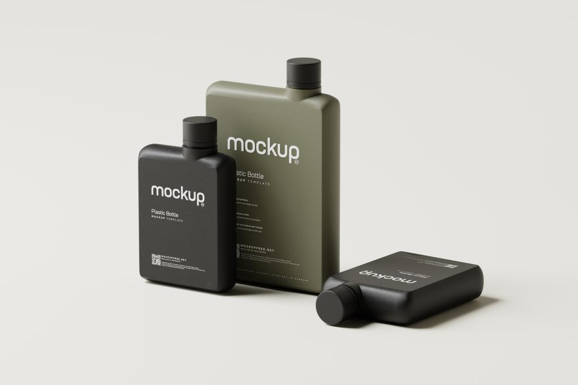 Notebook Shaped Water Bottle Mockups