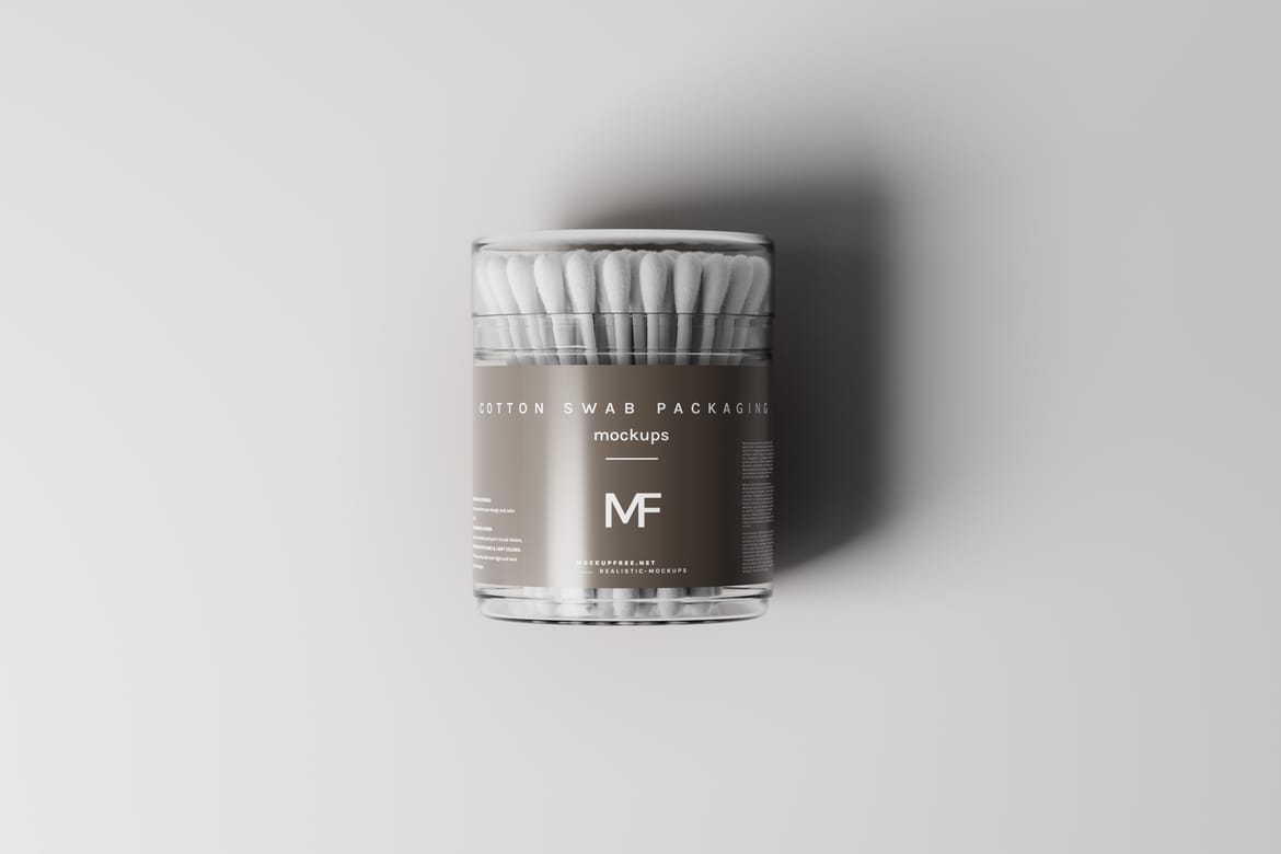 Cotton Swab Packaging Mockups