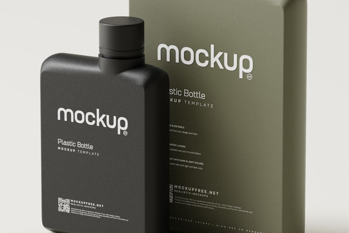 Notebook Shaped Water Bottle Mockups