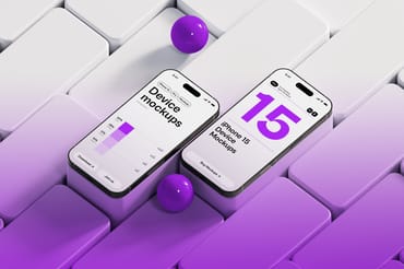 iPhone 15 Pro Gradient Mockup 03