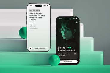 iPhone 15 Pro Gradient Mockup 04