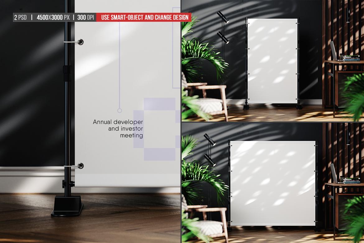 Backdrop Banner Stand Mockup