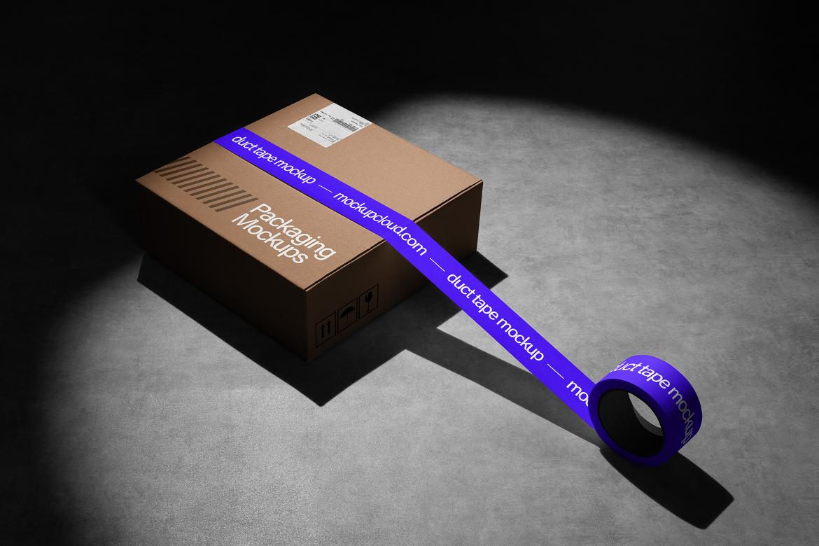 Box Packaging Mockup Scene 02
