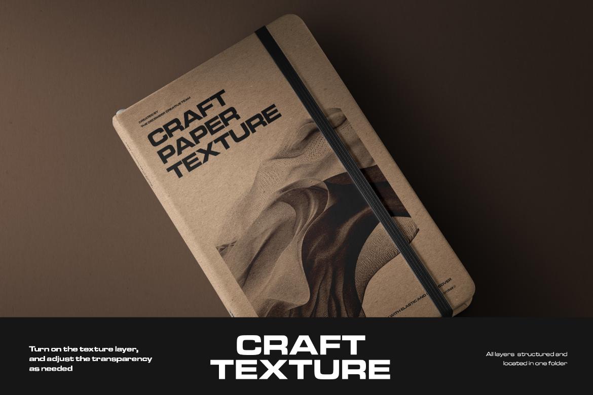 6 Mockups of Classic Notebook with Band and Hard Cover vol.2