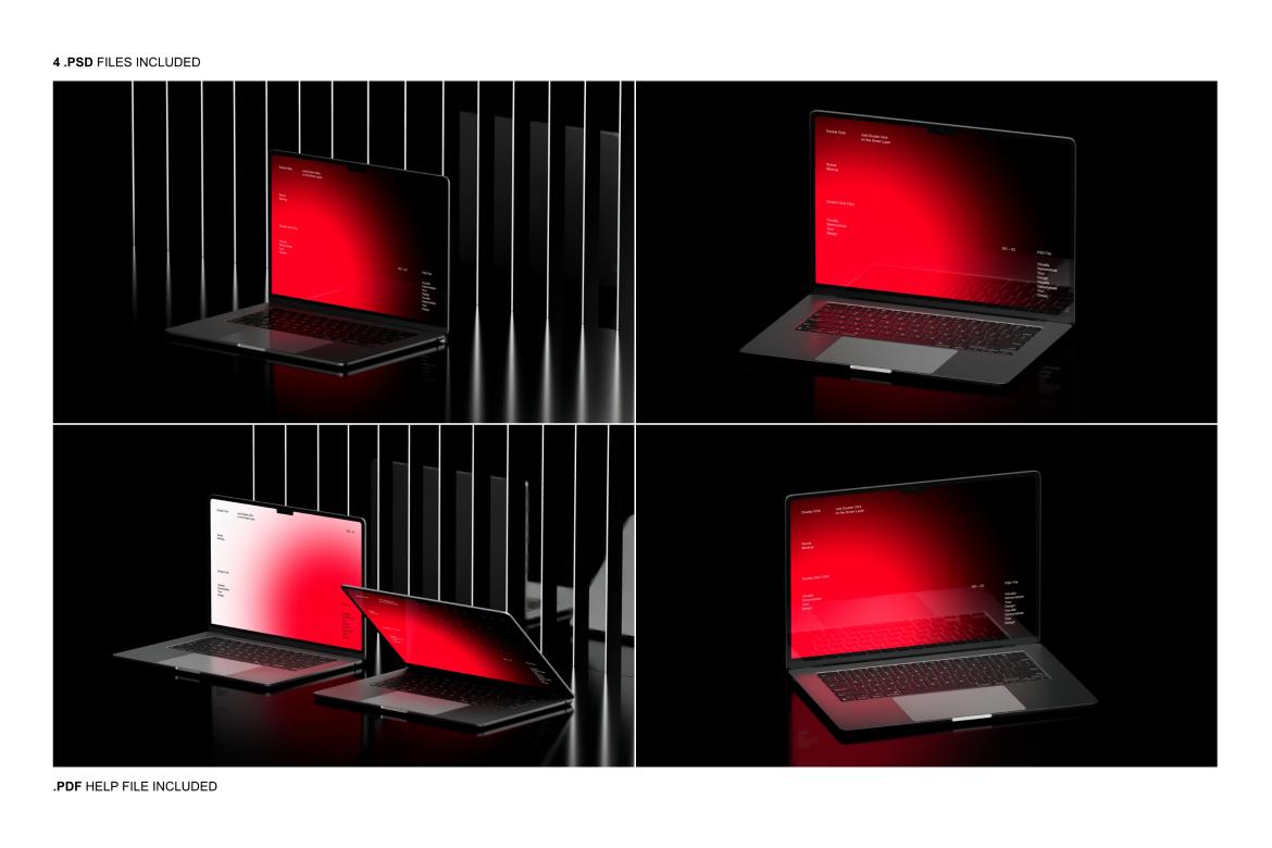 MacBook Air Mockup Set