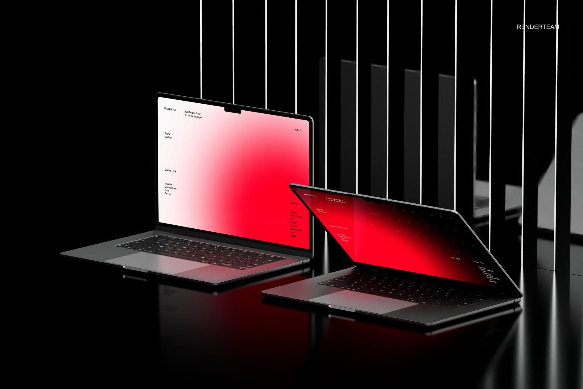 MacBook Air Mockup Set