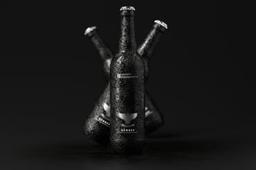 Bomber Style Beer Bottle Mockups