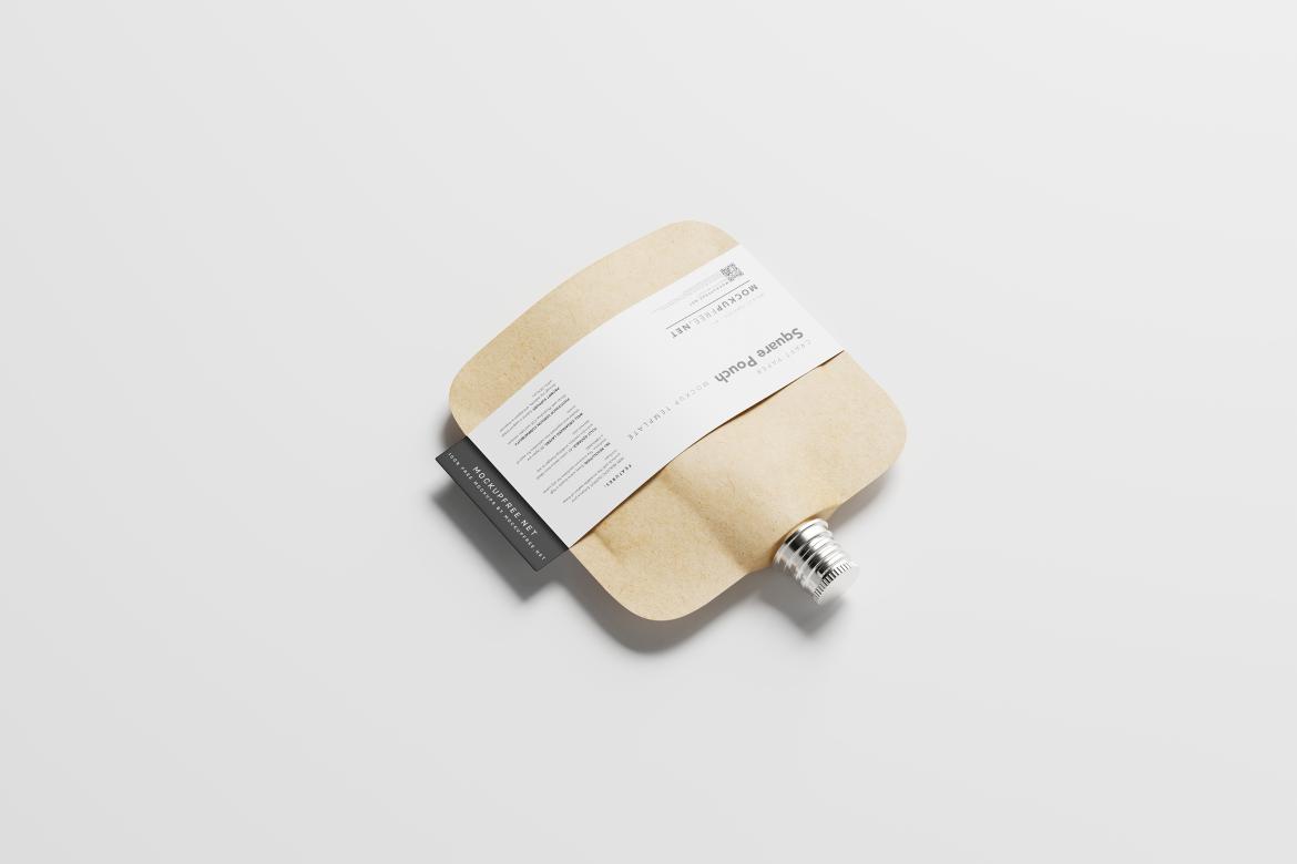 Square Craftpaper Pouch Mockups