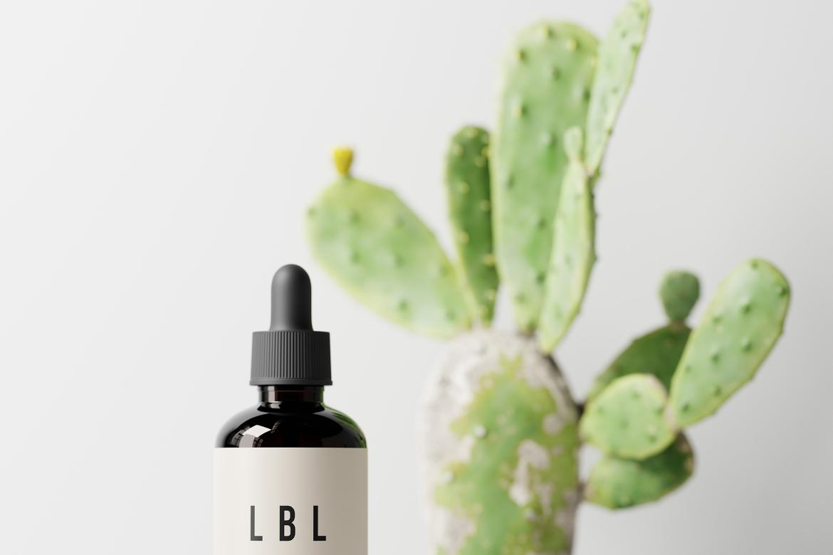 Cosmetic Label Showcasing Mockup Kit