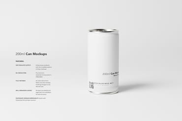 Minimalistic Aluminum Can Mockups