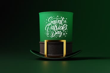 St Patricks Day Hat Mockup