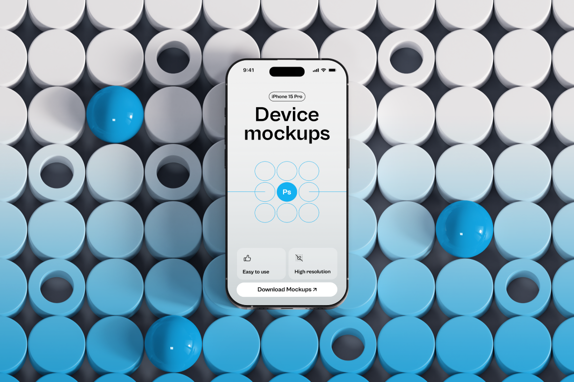 iPhone 15 Pro Gradient Mockup 10