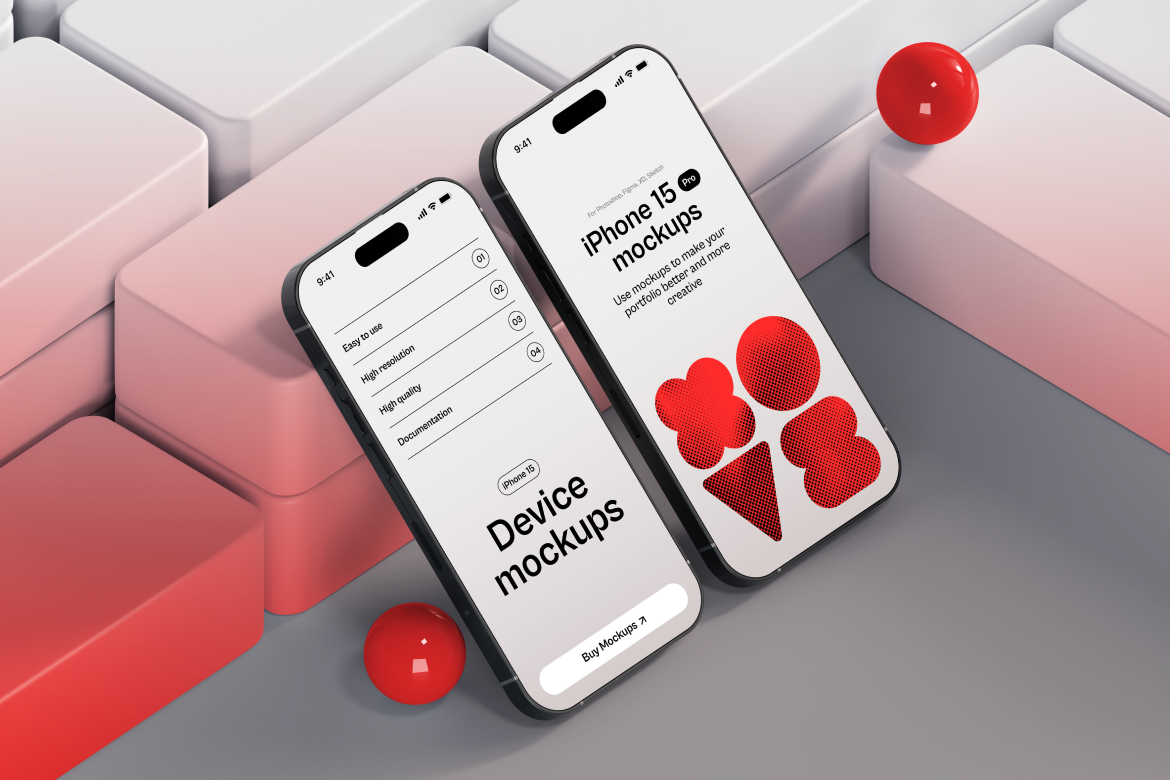 iPhone 15 Pro Gradient Mockup 12