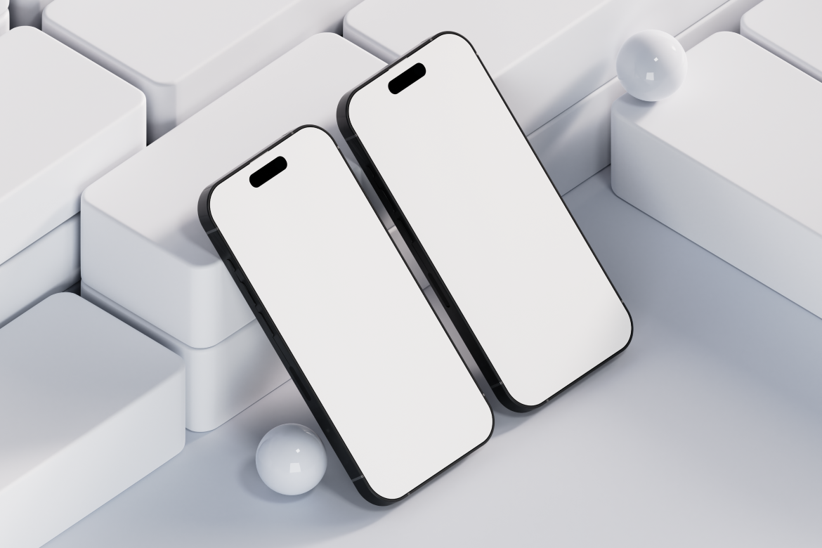 iPhone 15 Pro Gradient Mockup 12
