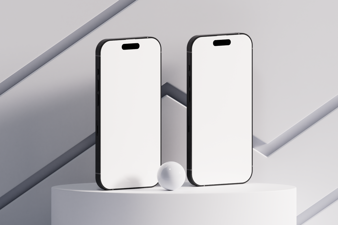 iPhone 15 Pro Gradient Mockup 14