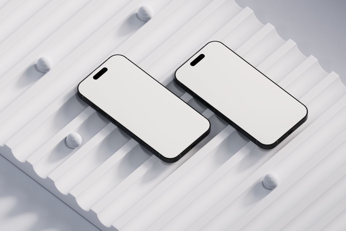 iPhone 15 Pro Gradient Mockup 17