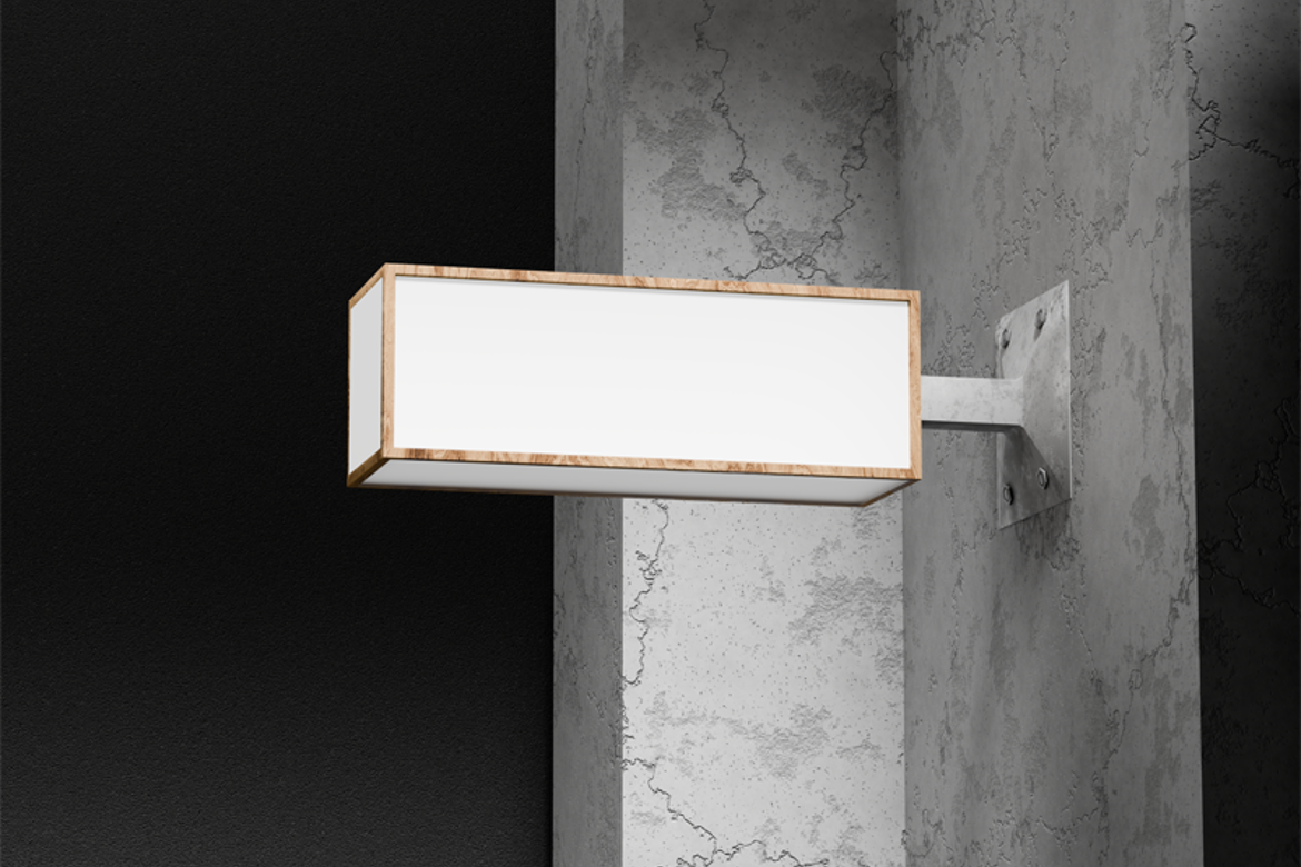 Rectangle Sign Mockup (4)