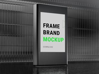 Rectangle Sign Mockup (3)