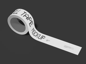 Roll Tape Free Mockup