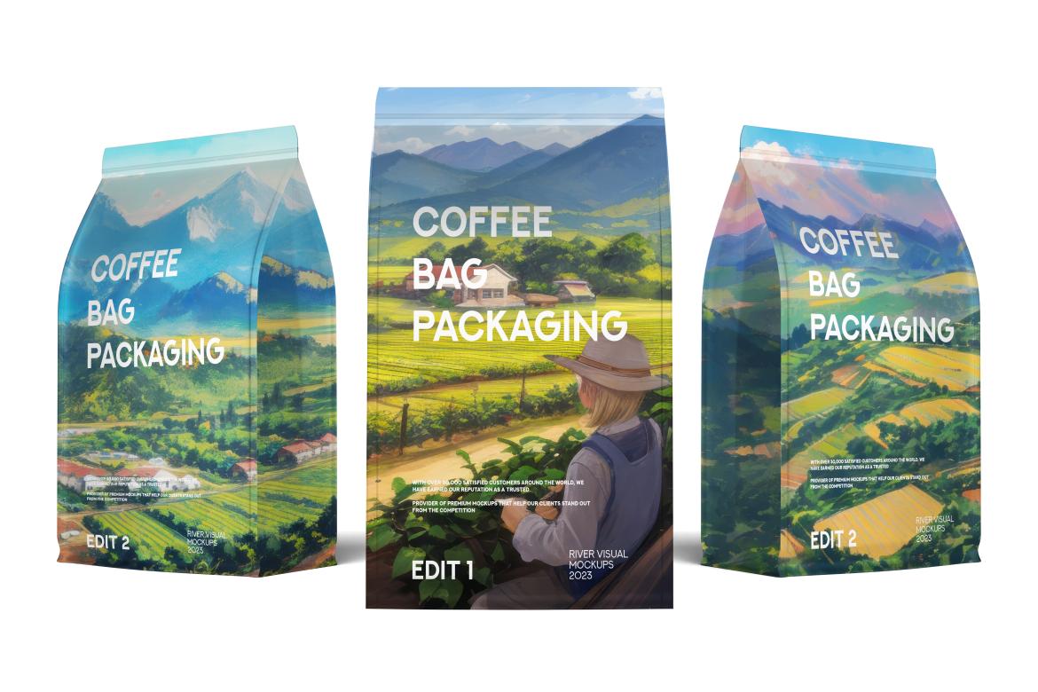Coffee Bag Free Mockup
