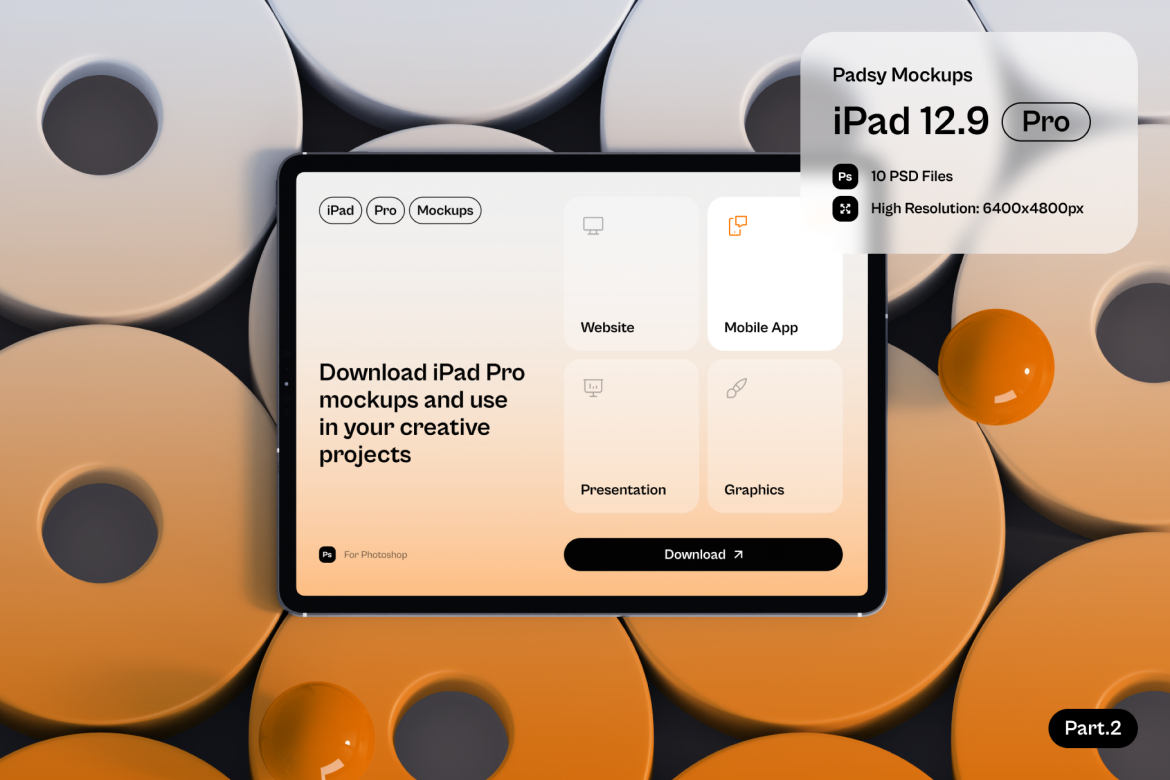 Padsy- iPad Pro Mockups Part.2