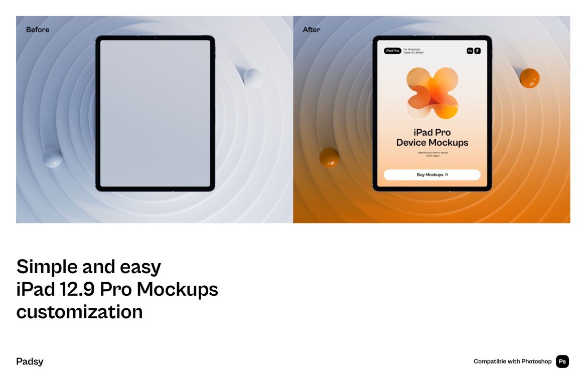 Padsy- iPad Pro Mockups Part.1
