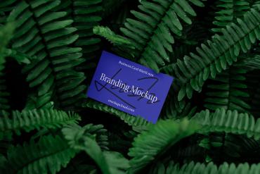 Business Card Mockup Scene / Lush Series 04