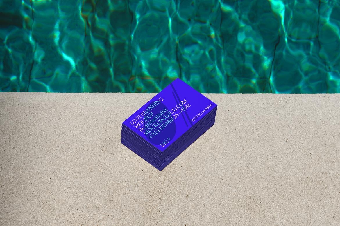 Business Cards Mockup Scene / Lush Series 09