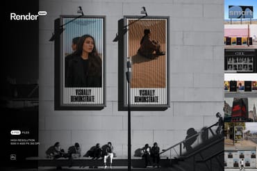 Poster and Billboard Mockup Set