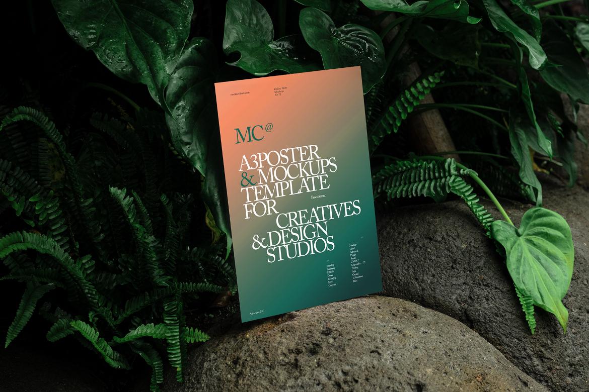 Poster Mockup Scene / Lush Series 03