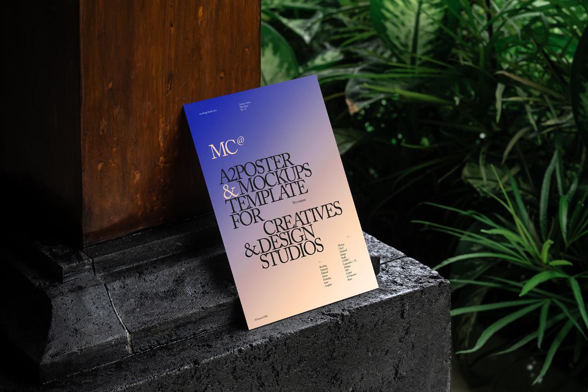 Poster Mockup Scene / Lush Series 05