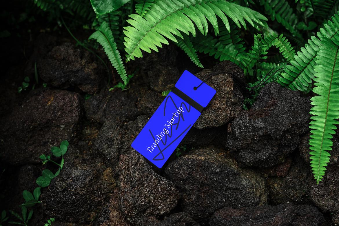 Tag Card Mockup Scene / Lush Series 02