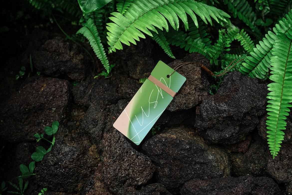 Tag Card Mockup Scene / Lush Series 02