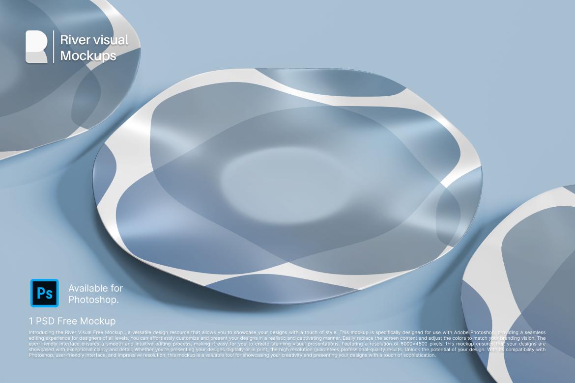 Ceramic Plate Free Mockup
