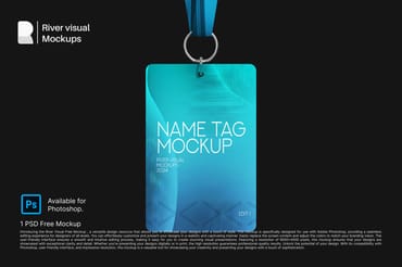 Name Tag Free Mockup