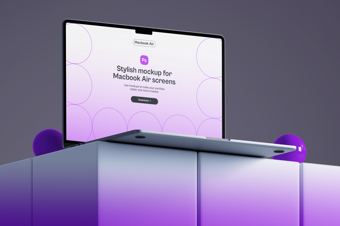 Notsy Macbook Air Mockup 3