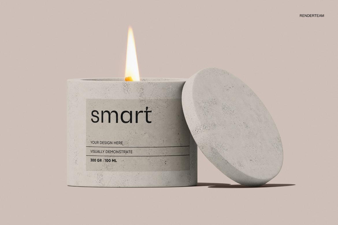 Candle / Paper Box Mockup Set