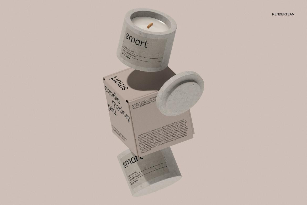 Candle / Paper Box Mockup Set