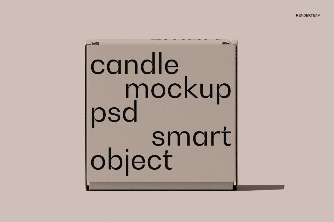 Candle / Paper Box Mockup Set