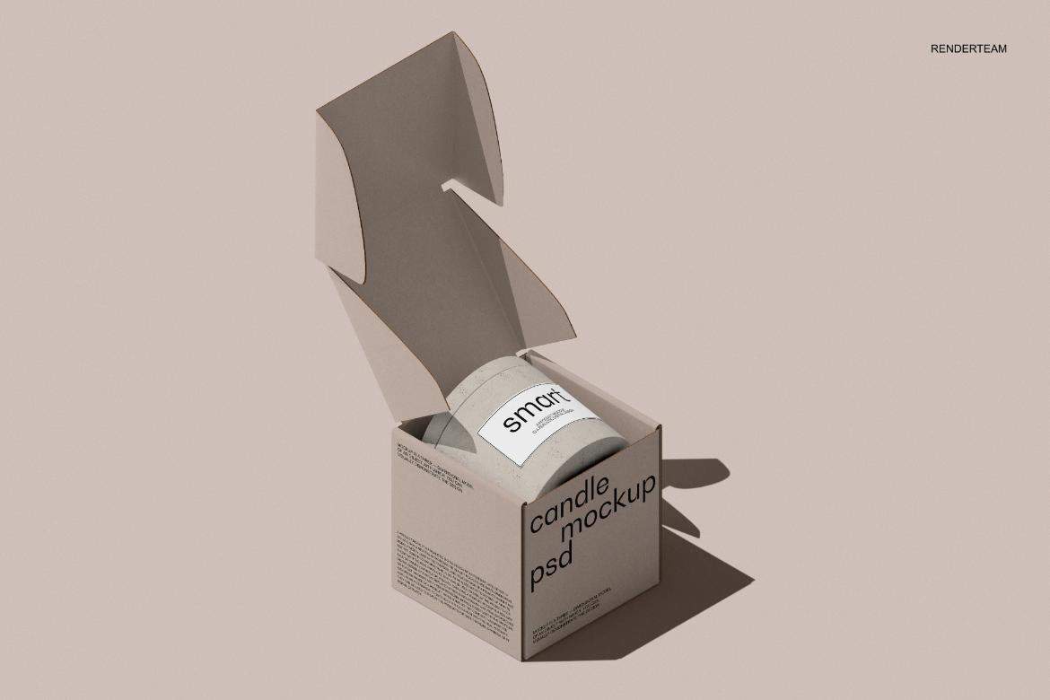 Candle / Paper Box Mockup Set