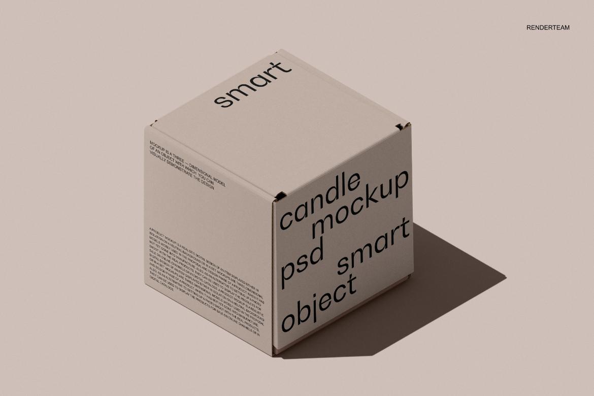 Candle / Paper Box Mockup Set