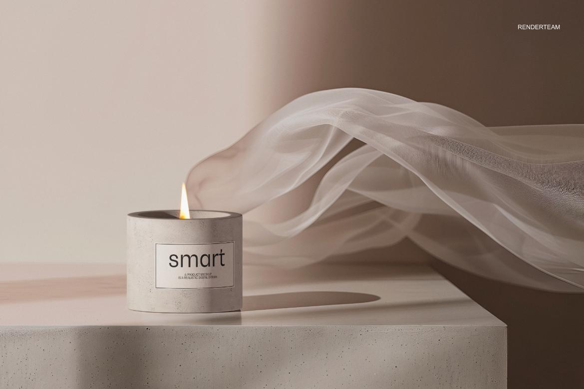 Candle / Paper Box Mockup Set