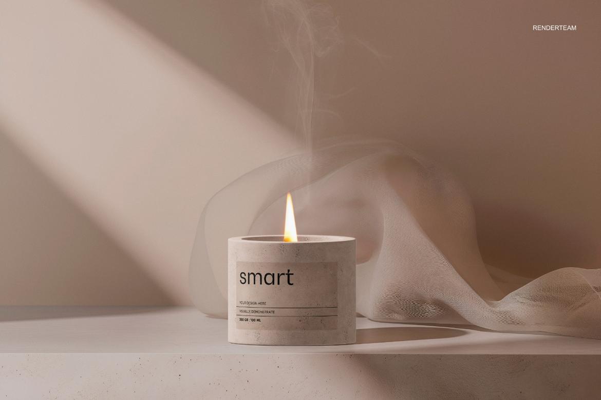 Candle / Paper Box Mockup Set