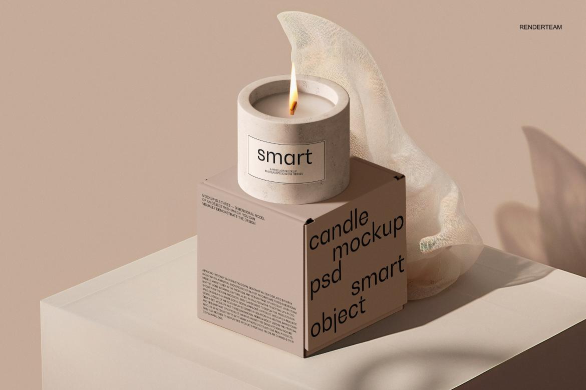 Candle / Paper Box Mockup Set